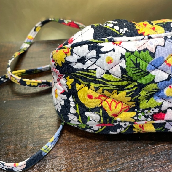 Vera Bradley‎ Poppy Fields Pattern Top Zip Small Crossbody Bag Purse - Picture 6 of 8